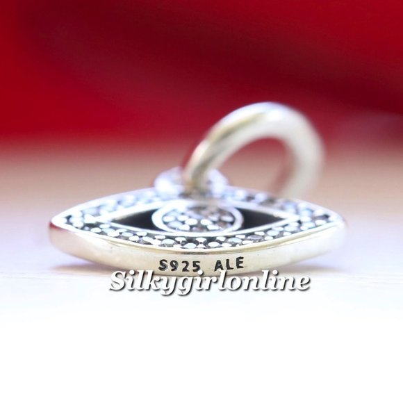 Pandora Symbol Of Insight Evil Eye Dangle Charm 791349CZ - Picture 3 of 3